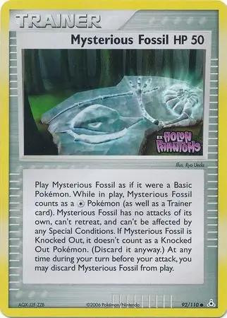 Mysterious Fossil #92 — EX Holon Phantoms (Reverse Holo)
