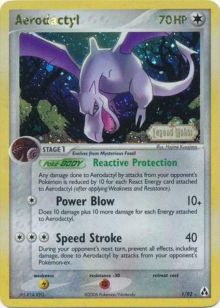 Aerodactyl #1 — EX Legend Maker (Reverse Holo)