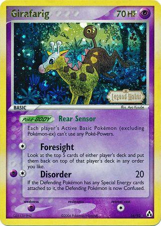 Girafarig #16 — EX Legend Maker (Reverse Holo)