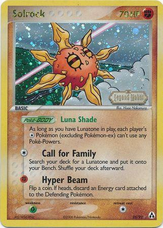 Solrock #25 — EX Legend Maker (Reverse Holo)