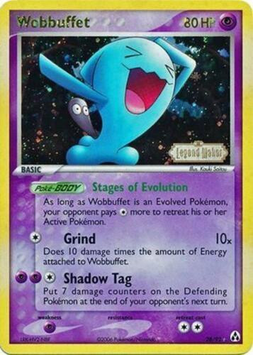 Wobbuffet #28 — EX Legend Maker (Reverse Holo)