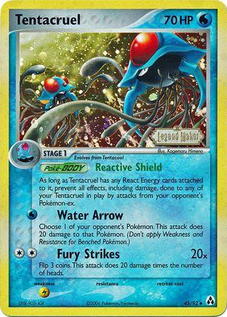 Tentacruel #45 — EX Legend Maker (Reverse Holo)