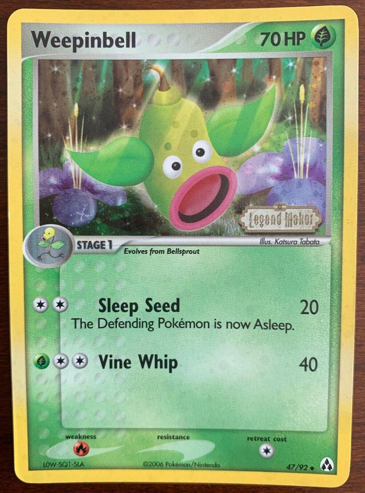 Weepinbell #47 — EX Legend Maker (Reverse Holo)