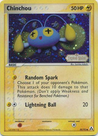 Chinchou #50 — EX Legend Maker (Reverse Holo)