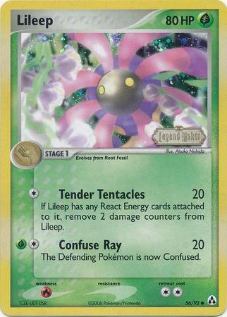 Lileep #56 — EX Legend Maker (Reverse Holo)