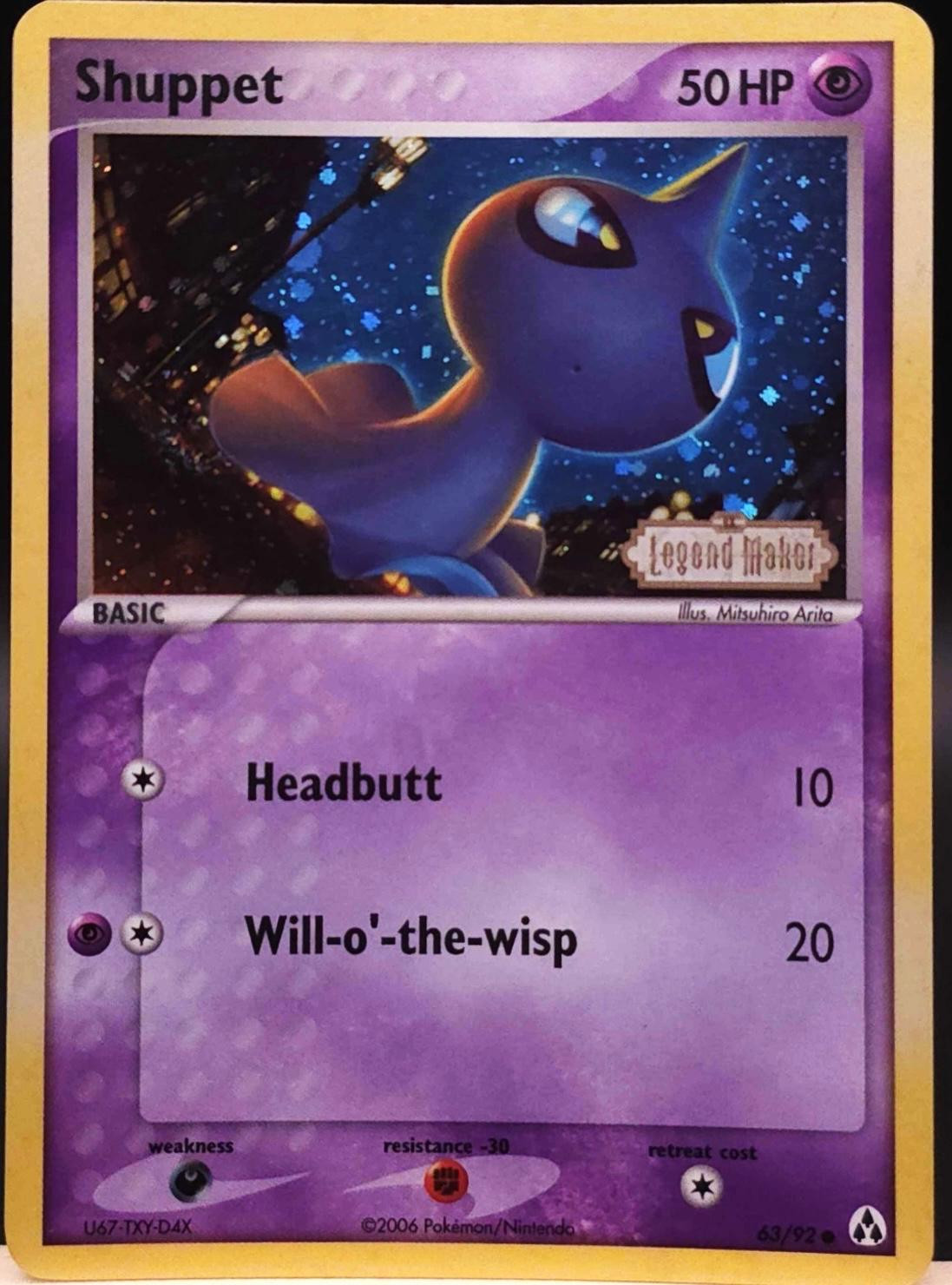 Shuppet #63 — EX Legend Maker (Reverse Holo)