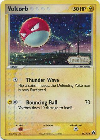 Voltorb #68 — EX Legend Maker (Reverse Holo)