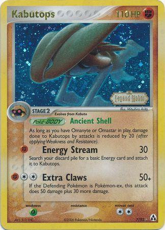 Kabutops #7 — EX Legend Maker (Reverse Holo)