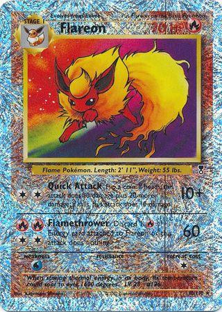 Flareon #10 — Legendary Collection (Reverse Holo)