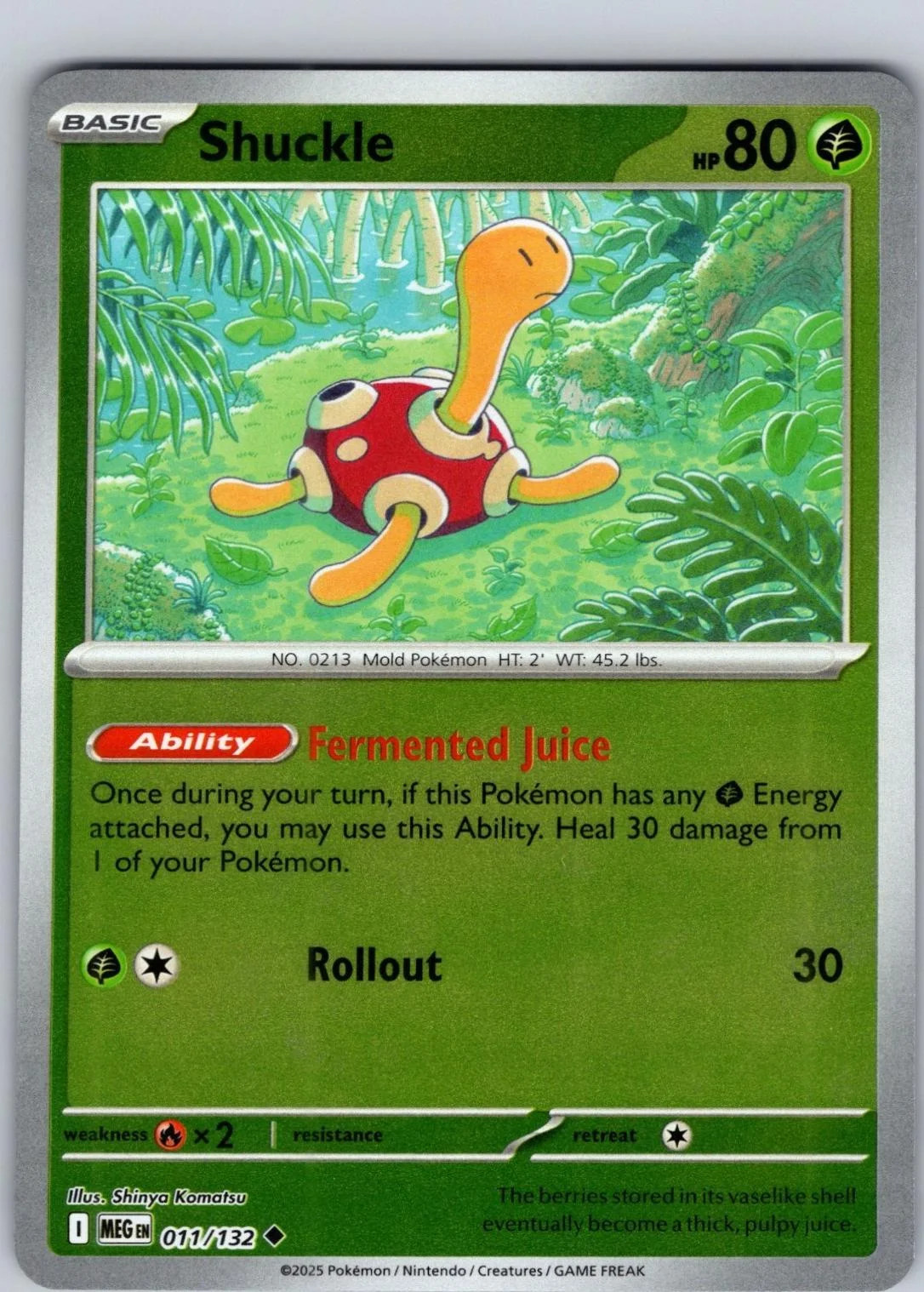 Shuckle #011 — Megaevoluzione (Reverse Holo)