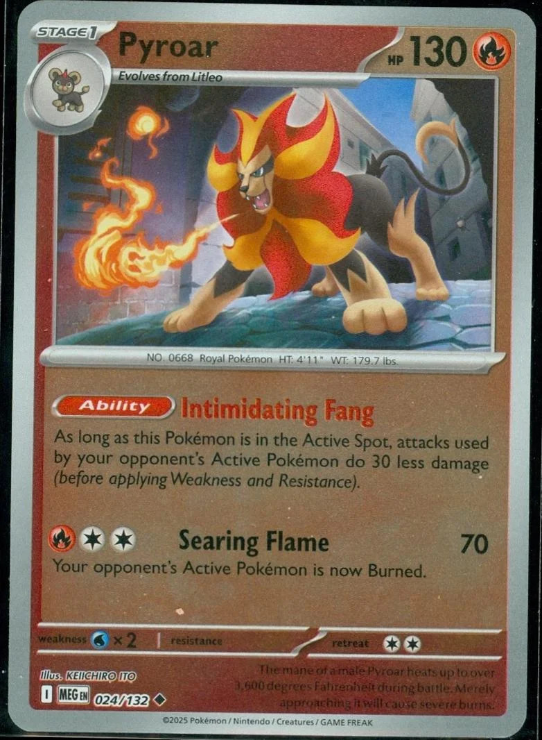 Pyroar #024 — Megaevolución (Reverse Holo)