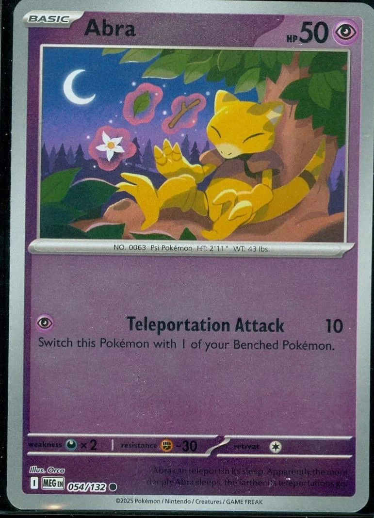 Abra #054 — Megaevoluzione (Reverse Holo)