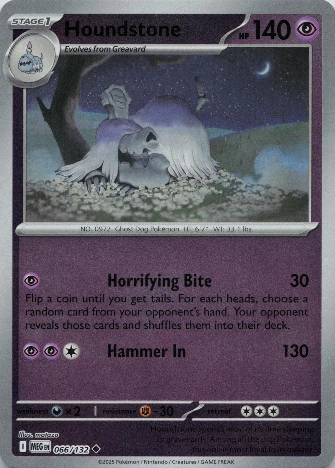 Houndstone #066 — Megaevolução (Reverse Holo)