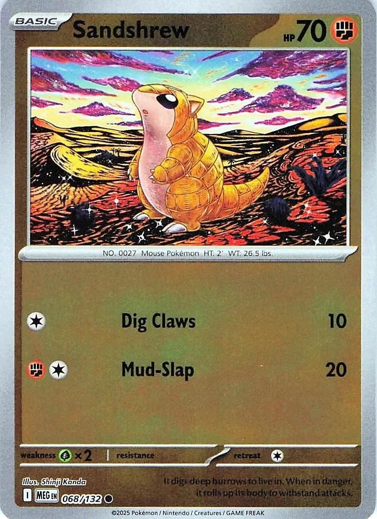 Sandshrew #068 — Megaevolução (Reverse Holo)