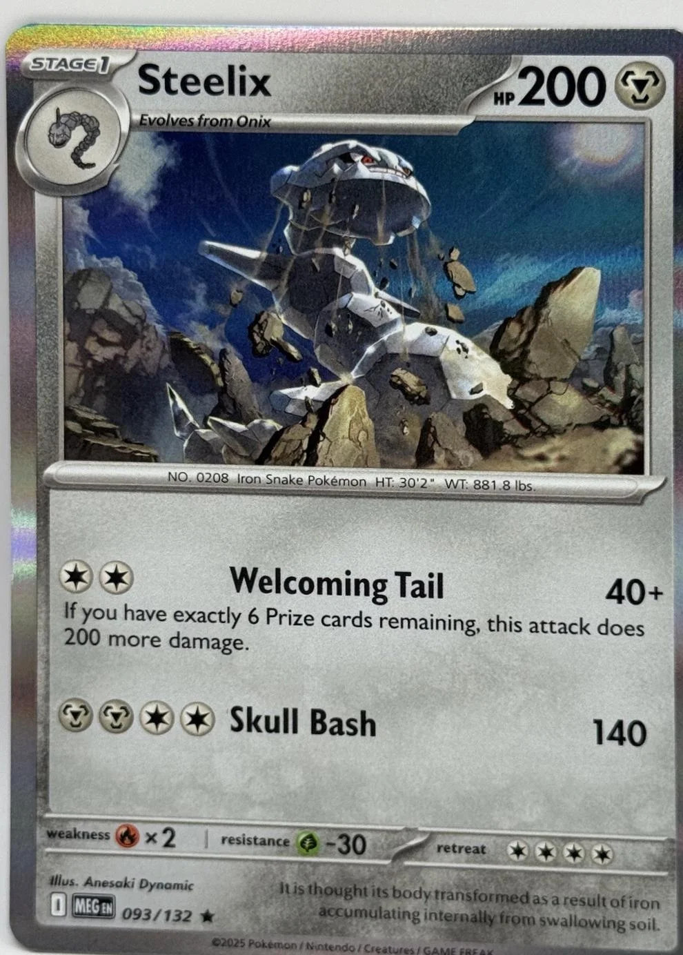 Steelix #093 — Megaevolução (Reverse Holo)