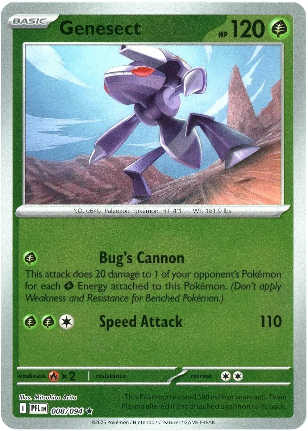 Genesect #008 — Fatale Flammen (Reverse Holo)