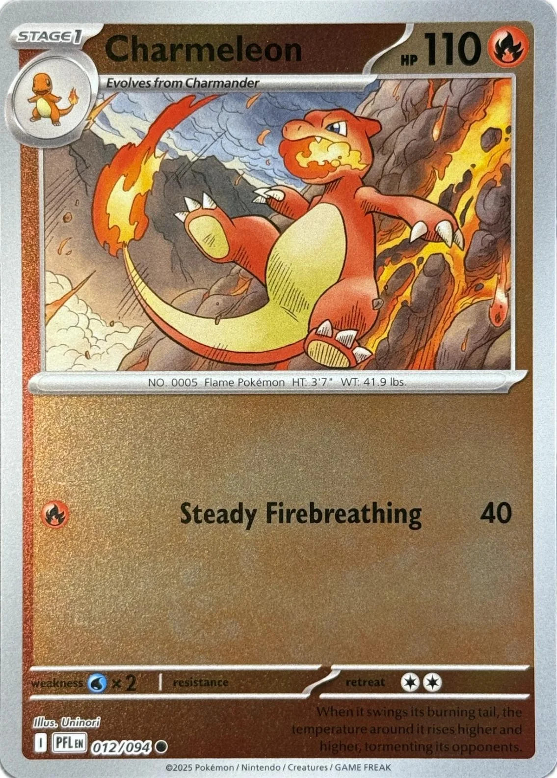 Charmeleon #012 — Fogo Fantasmagórico (Reverse Holo)