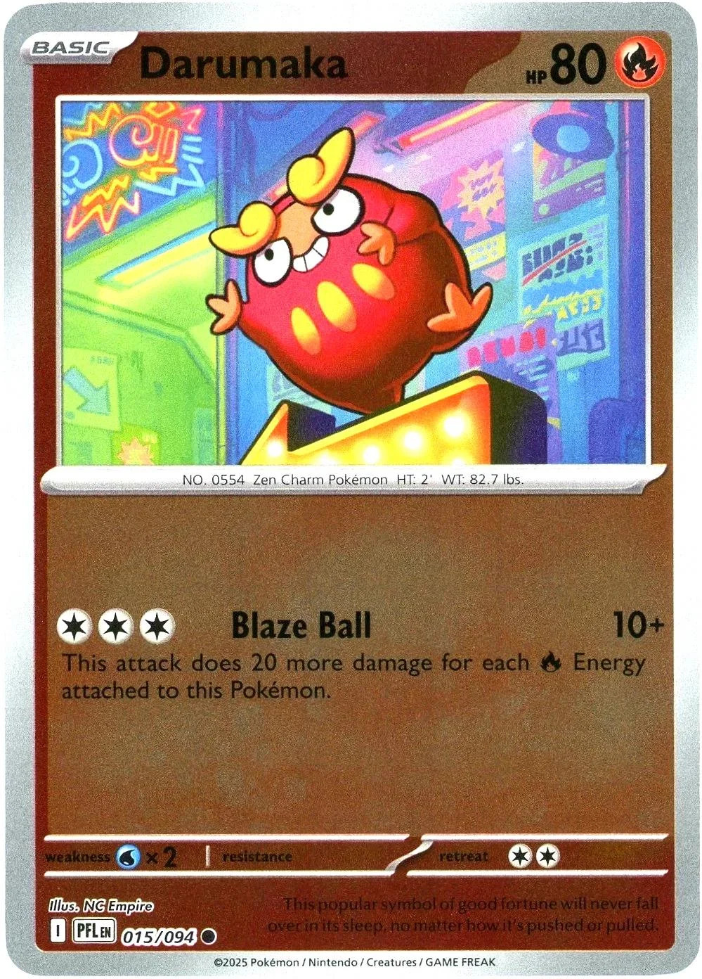 Darumaka #015 — Fogo Fantasmagórico (Reverse Holo)
