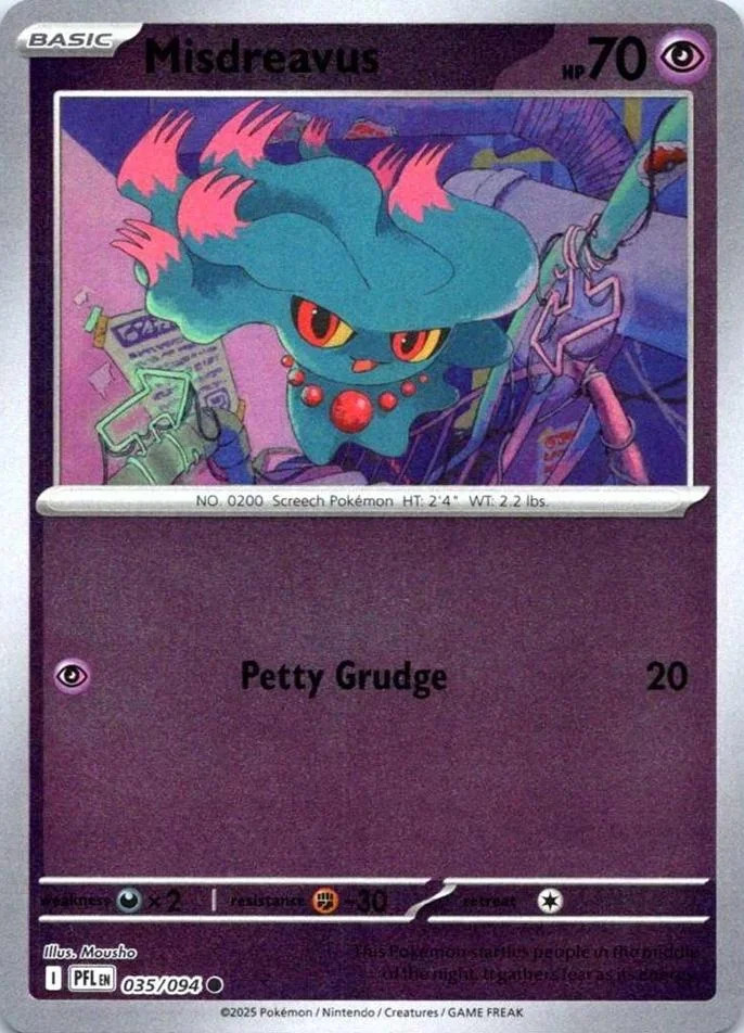 Misdreavus #035 — Fogo Fantasmagórico (Reverse Holo)