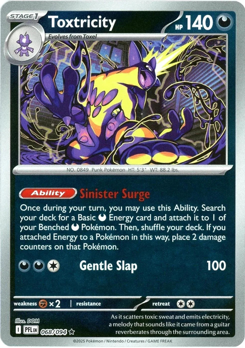 Toxtricity #068 — Fogo Fantasmagórico (Reverse Holo)