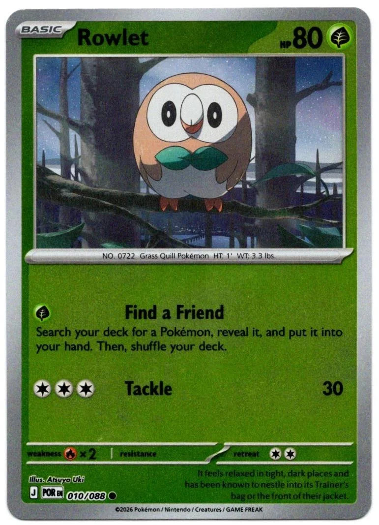 Rowlet #010 — Equilibrio Perfetto (Reverse Holo)