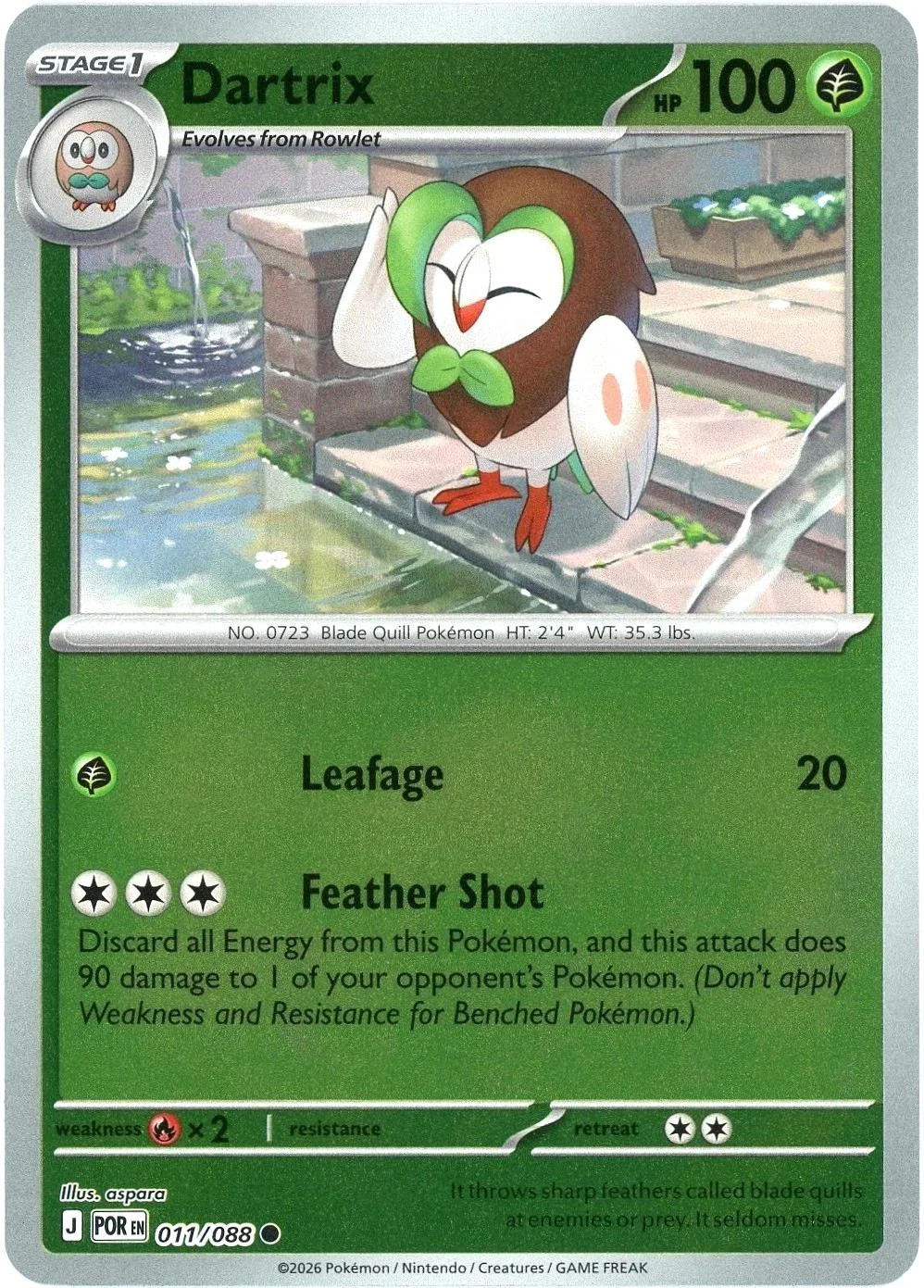 Dartrix #011 — Equilíbrio Perfeito (Reverse Holo)