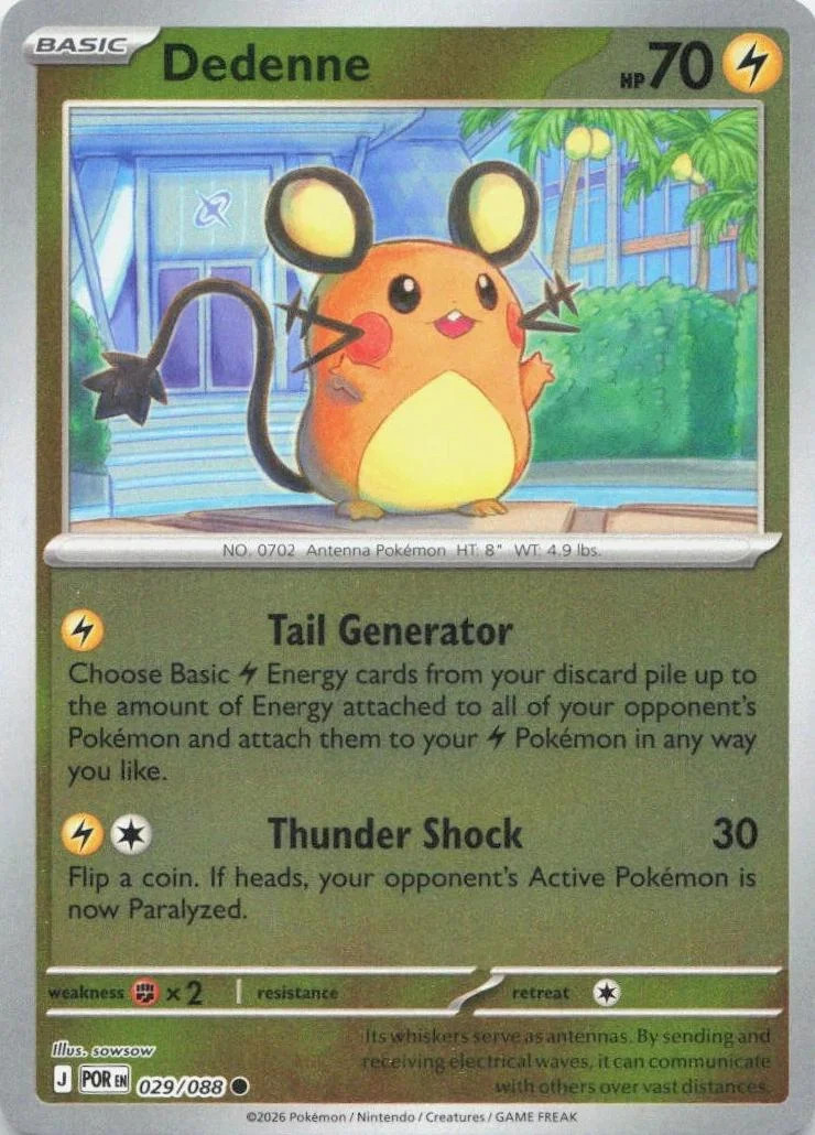 Dedenne #029 — Equilibrio Perfetto (Reverse Holo)