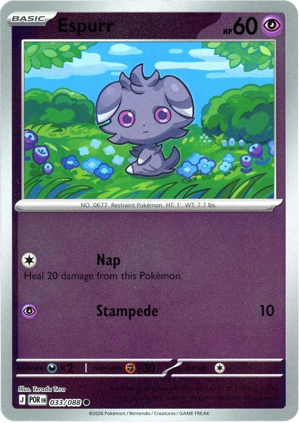 Espurr #033 — Equilíbrio Perfeito (Reverse Holo)