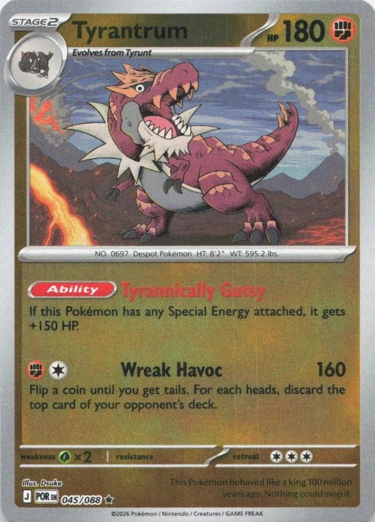 Tyrantrum #045 — Equilíbrio Perfeito (Reverse Holo)