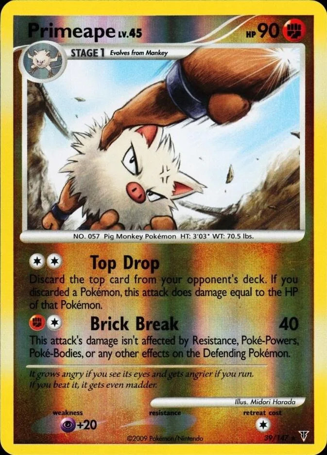 Primeape Lv.45 #39 — Supreme Victors (Reverse Holo)