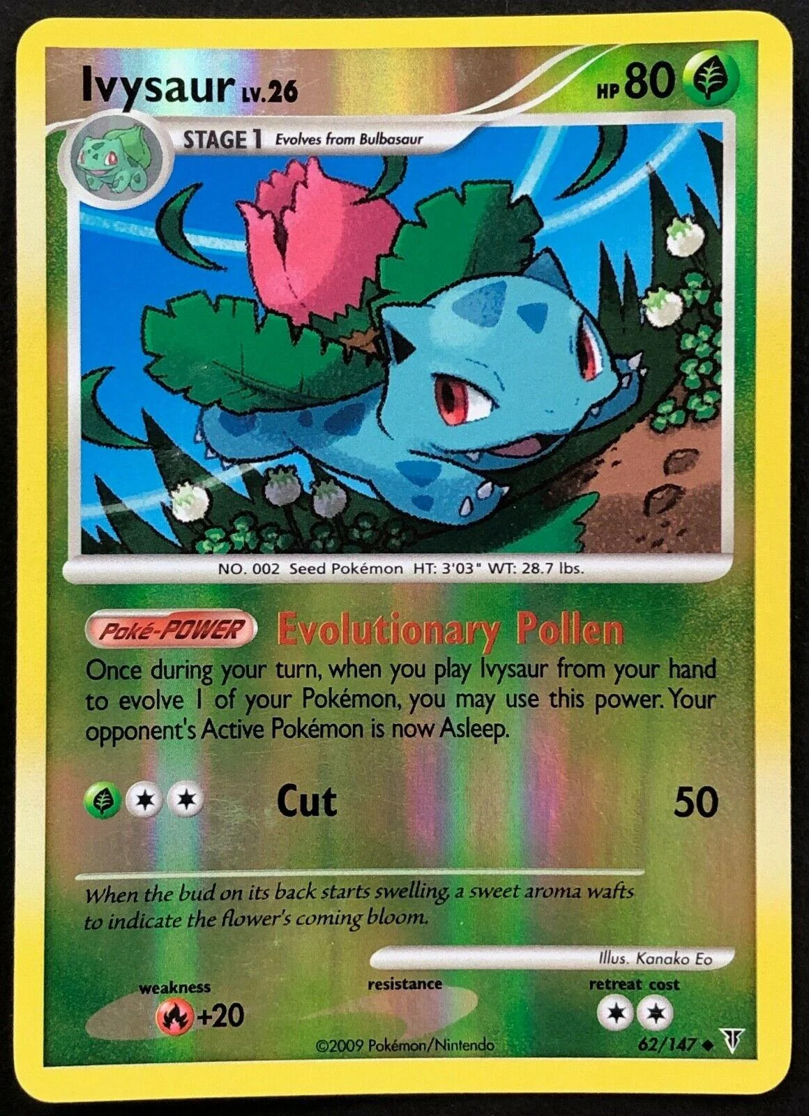 Ivysaur Lv.26 #62 — Supreme Victors (Reverse Holo)