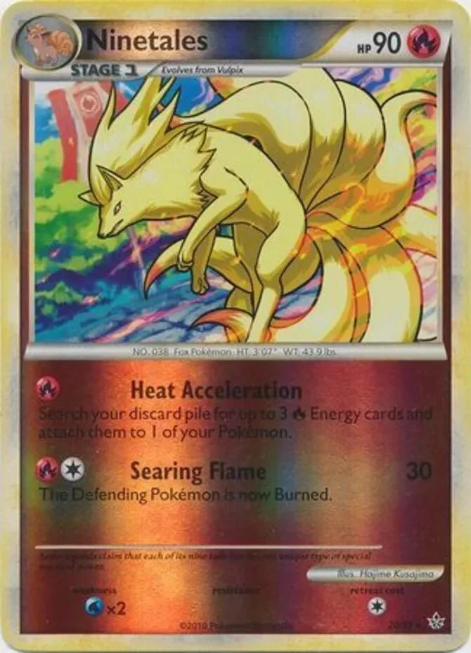 Ninetales #20 — Unleashed (Reverse Holo)