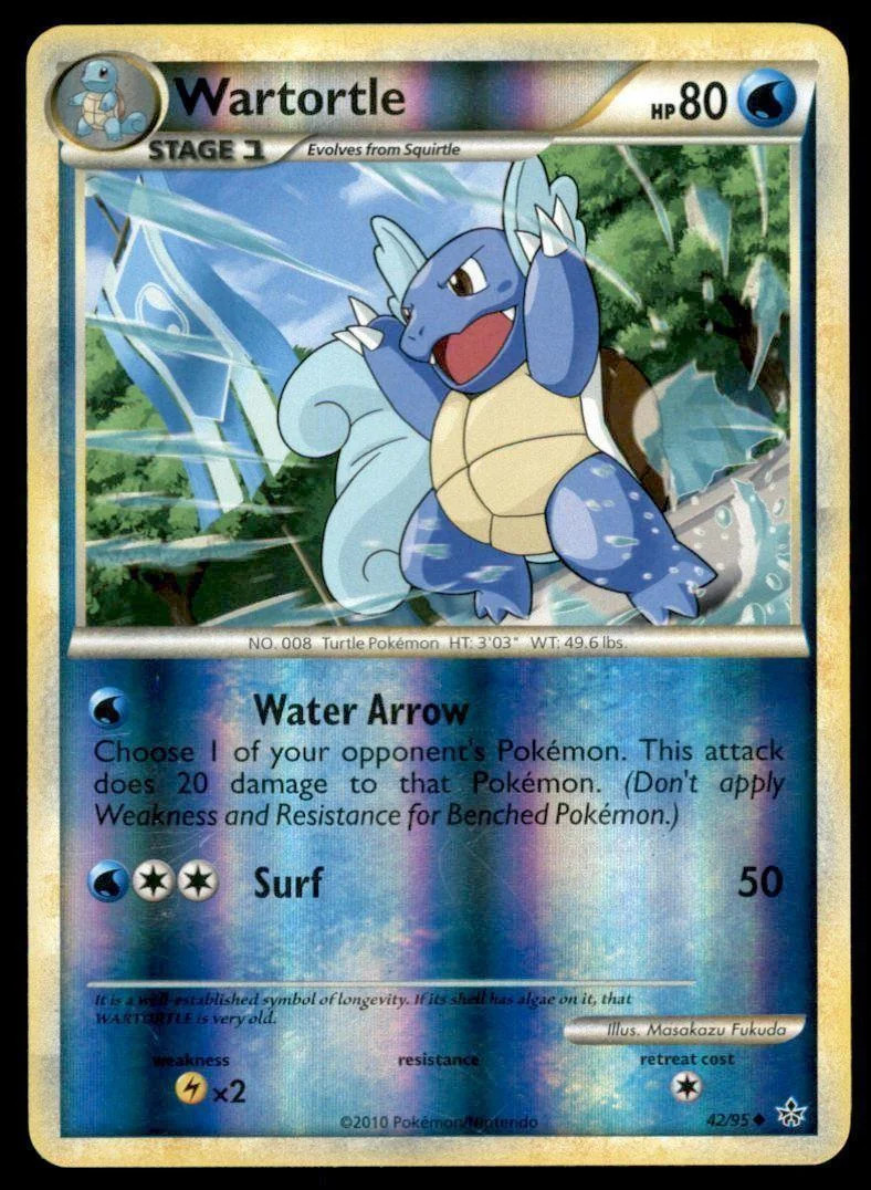 Wartortle #42 — Liberados (Reverse Holo)