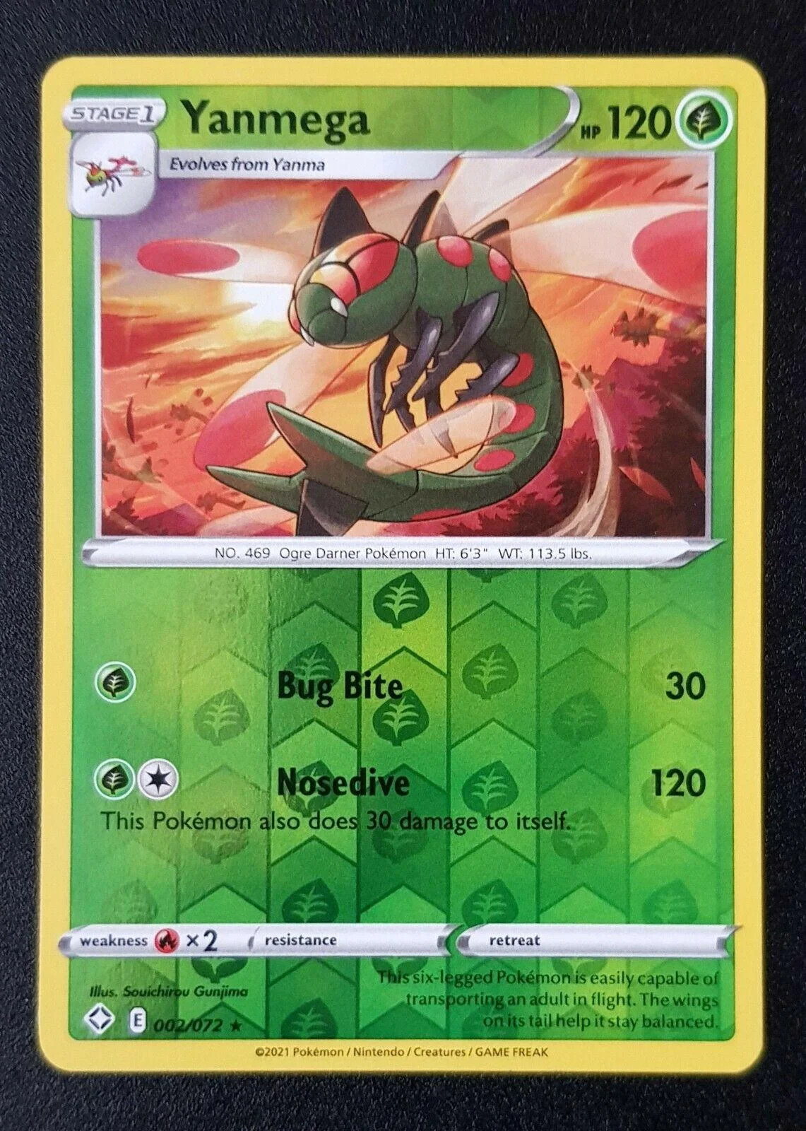 Yanmega #2 — Destino Splendente (Reverse Holo)