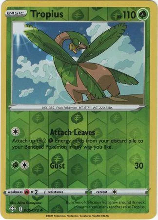 Tropius #5 — Destinos Brilhantes (Reverse Holo)