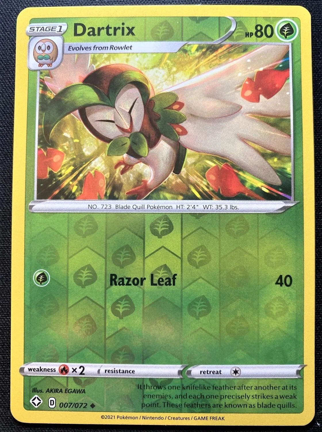 Dartrix #7 — Destino Splendente (Reverse Holo)
