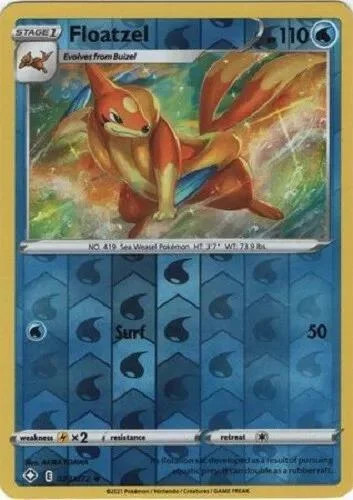 Floatzel #23 — Destino Splendente (Reverse Holo)