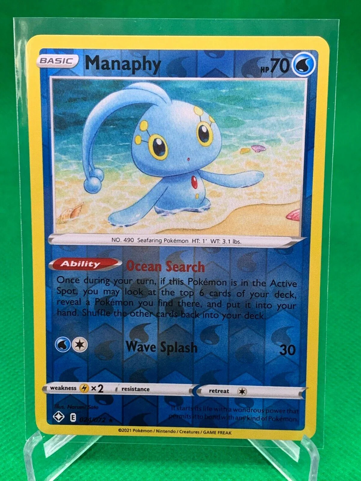 Manaphy #24 — Destinos Brilhantes (Reverse Holo)