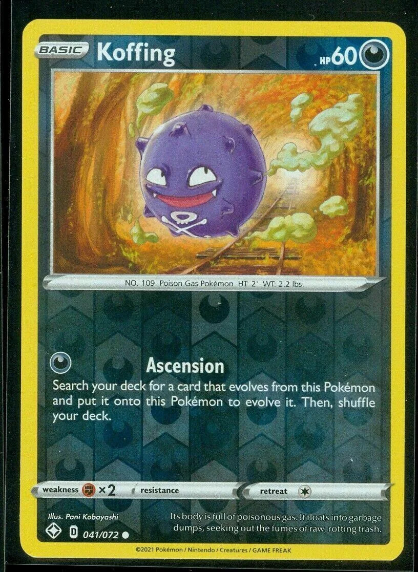 Koffing #41 — Destinos Brillantes (Reverse Holo)