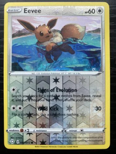 Eevee #52 — Destinos Brillantes (Reverse Holo)