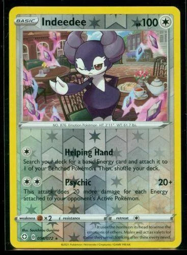 Indeedee #56 — Destinos Brillantes (Reverse Holo)