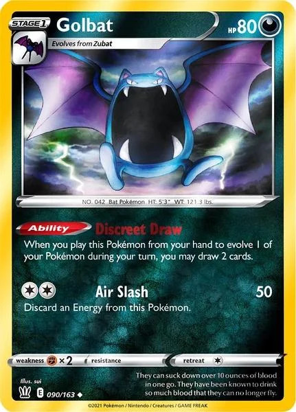 Golbat #90 — Kampfstile (Reverse Holo)