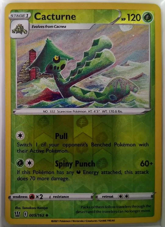 Cacturne #5 — Estilos de Batalha (Reverse Holo)