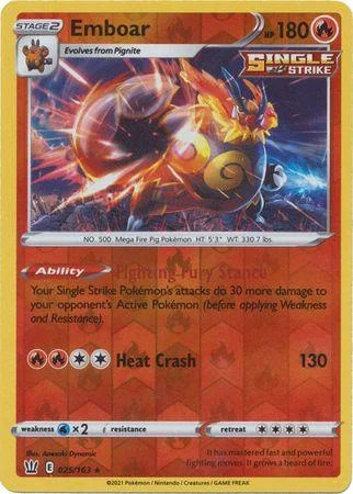 Emboar #25 — Estilos de Batalha (Reverse Holo)