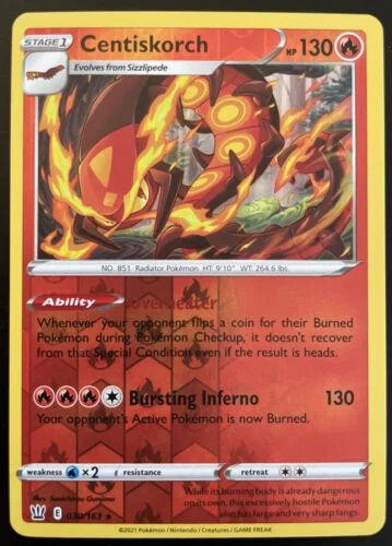 Centiskorch #30 — Stili di Lotta (Reverse Holo)