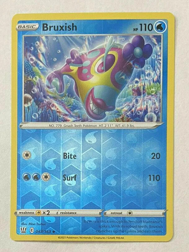 Bruxish #43 — Estilos de Batalha (Reverse Holo)