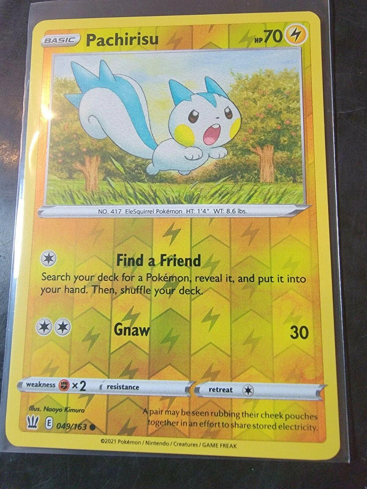Pachirisu #49 — Kampfstile (Reverse Holo)