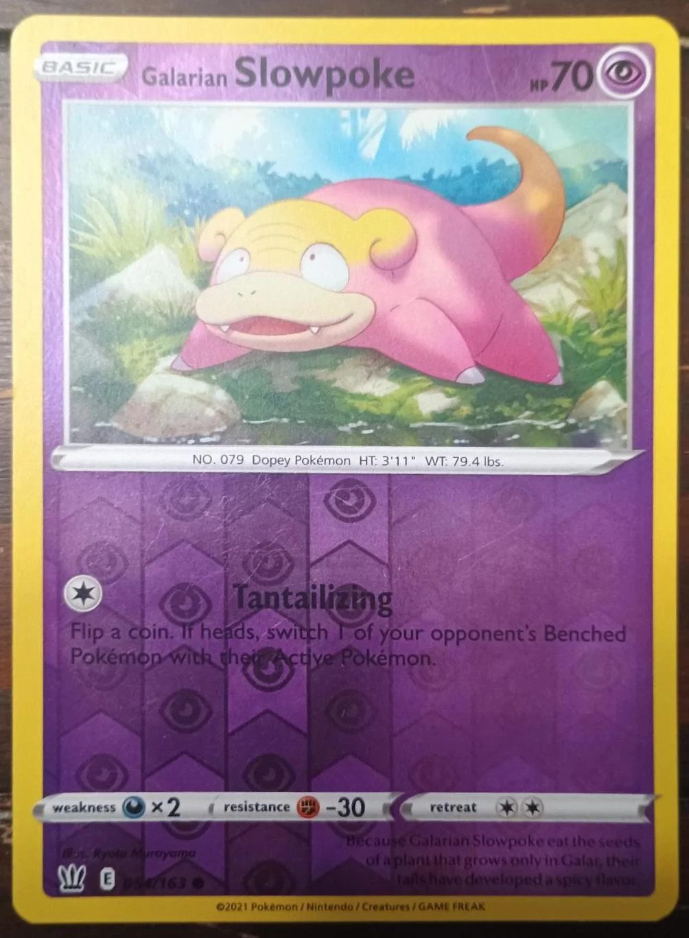 Slowpoke de Galar #54 — Estilos de Batalha (Reverse Holo)