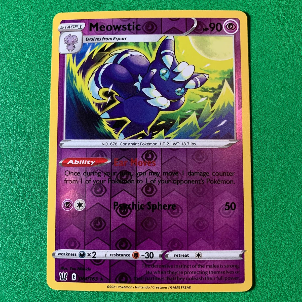 Meowstic #61 — Estilos de Batalha (Reverse Holo)
