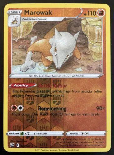 Marowak #70 — Estilos de Batalha (Reverse Holo)